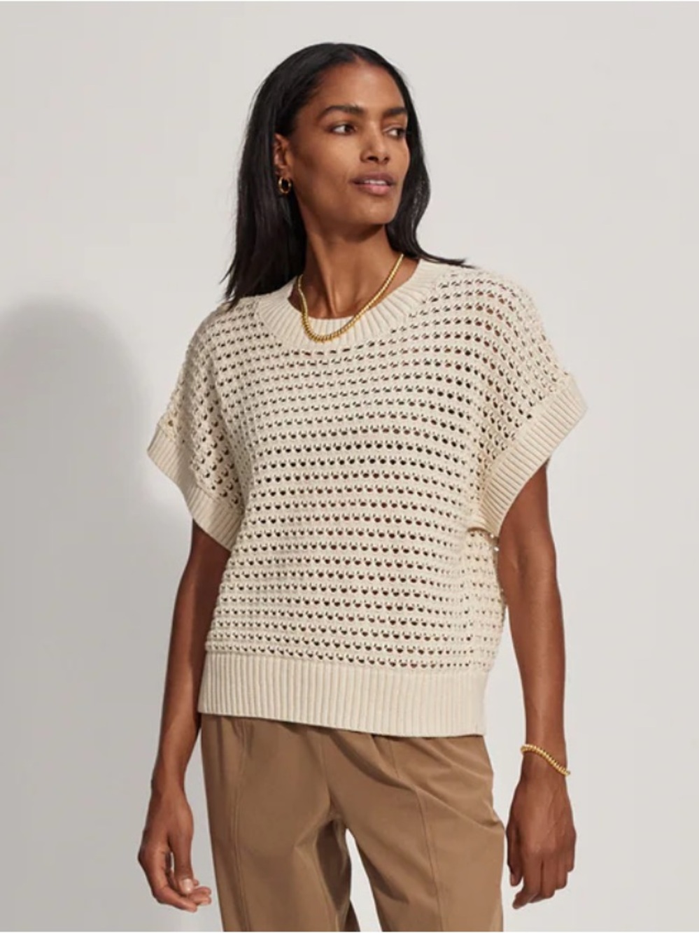 Varley Julianna Sweater | Birch | Size Large - Picture 2 of 13